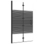 vidaXL Faltbare Duschkabine ESG 80x140 cm Schwarz vidaXL Faltbare Duschkabine ESG 80x140 cm Schwarz