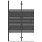 vidaXL Faltbare Duschkabine ESG 80x140 cm Schwarz vidaXL Faltbare Duschkabine ESG 80x140 cm Schwarz