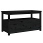 vidaXL Couchtisch Schwarz 102x49x55 cm Massivholz Kiefer vidaXL Couchtisch Schwarz 102x49x55 cm Massivholz Kiefer