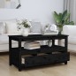 vidaXL Couchtisch Schwarz 102x49x55 cm Massivholz Kiefer vidaXL Couchtisch Schwarz 102x49x55 cm Massivholz Kiefer