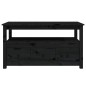 vidaXL Couchtisch Schwarz 102x49x55 cm Massivholz Kiefer vidaXL Couchtisch Schwarz 102x49x55 cm Massivholz Kiefer