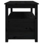 vidaXL Couchtisch Schwarz 102x49x55 cm Massivholz Kiefer vidaXL Couchtisch Schwarz 102x49x55 cm Massivholz Kiefer