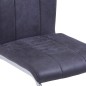 vidaXL Freischwinger 6 Stk. Grau Wildleder-Optik vidaXL Freischwinger 6 Stk. Grau Wildleder-Optik