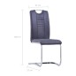vidaXL Freischwinger 6 Stk. Grau Wildleder-Optik vidaXL Freischwinger 6 Stk. Grau Wildleder-Optik