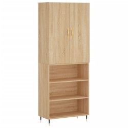 Highboard Sonoma-Eiche 69,5x34x180 cm Holzwerkstoff