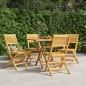 vidaXL Gartenstühle 4 Stk. Klappbar 47x62x90 cm Massivholz Teak vidaXL Gartenstühle 4 Stk. Klappbar 47x62x90 cm Massivholz Teak