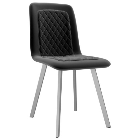 Esszimmerstühle 4 Stk. Schwarz Samt