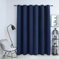 vidaXL Verdunkelungsvorhang mit Metallösen Blau 290 x 245 cm vidaXL Verdunkelungsvorhang mit Metallösen Blau 290 x 245 cm