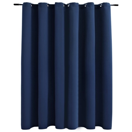 vidaXL Verdunkelungsvorhang mit Metallösen Blau 290 x 245 cm