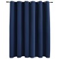 vidaXL Verdunkelungsvorhang mit Metallösen Blau 290 x 245 cm vidaXL Verdunkelungsvorhang mit Metallösen Blau 290 x 245 cm