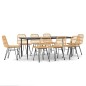 vidaXL 9-tlg. Garten-Essgruppe Poly Rattan vidaXL 9-tlg. Garten-Essgruppe Poly Rattan