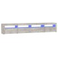 vidaXL TV-Schrank mit LED-Leuchten Betongrau 240x35x40 cm vidaXL TV-Schrank mit LED-Leuchten Betongrau 240x35x40 cm