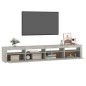 vidaXL TV-Schrank mit LED-Leuchten Betongrau 240x35x40 cm vidaXL TV-Schrank mit LED-Leuchten Betongrau 240x35x40 cm