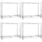 vidaXL Reifenregale mit 2 Böden 4 Stk. Silbern 110x40x110 cm Stahl vidaXL Reifenregale mit 2 Böden 4 Stk. Silbern 110x40x110 cm Stahl