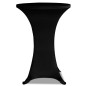 Stehtischhussen 4 Stk. Ø 80 cm Schwarz Stretch Stehtischhussen 4 Stk. Ø 80 cm Schwarz Stretch