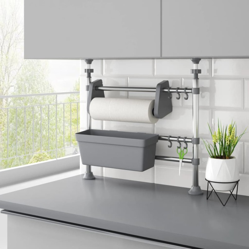 vidaXL Küchenorganisator Verstellbar Aluminium vidaXL Küchenorganisator Verstellbar Aluminium