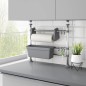 vidaXL Küchenorganisator Verstellbar Aluminium vidaXL Küchenorganisator Verstellbar Aluminium