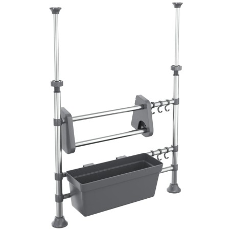 vidaXL Küchenorganisator Verstellbar Aluminium