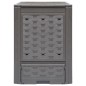 Gartenkomposter 3 Stk. Braun 60x60x83cm 900 L Kunststoff Rattan Gartenkomposter 3 Stk. Braun 60x60x83cm 900 L Kunststoff Rattan