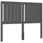vidaXL Massivholzbett mit Kopfteil Grau 120x200 cm vidaXL Massivholzbett mit Kopfteil Grau 120x200 cm