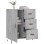 vidaXL Sideboard Betongrau 69,5x34x90 cm Holzwerkstoff vidaXL Sideboard Betongrau 69,5x34x90 cm Holzwerkstoff