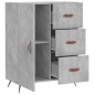 vidaXL Sideboard Betongrau 69,5x34x90 cm Holzwerkstoff vidaXL Sideboard Betongrau 69,5x34x90 cm Holzwerkstoff