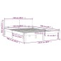 vidaXL Massivholzbett Weiß 150x200 cm vidaXL Massivholzbett Weiß 150x200 cm