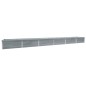 vidaXL Garten-Hochbeet Verzinkter Stahl 600x80x45 cm Grau vidaXL Garten-Hochbeet Verzinkter Stahl 600x80x45 cm Grau
