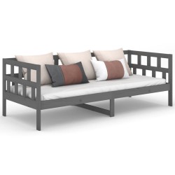 vidaXL Tagesbett Grau Massivholz Kiefer 80x200 cm
