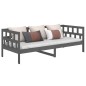 vidaXL Tagesbett Grau Massivholz Kiefer 80x200 cm vidaXL Tagesbett Grau Massivholz Kiefer 80x200 cm