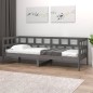 vidaXL Tagesbett Grau Massivholz Kiefer 80x200 cm vidaXL Tagesbett Grau Massivholz Kiefer 80x200 cm