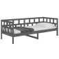 vidaXL Tagesbett Grau Massivholz Kiefer 80x200 cm vidaXL Tagesbett Grau Massivholz Kiefer 80x200 cm