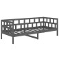 vidaXL Tagesbett Grau Massivholz Kiefer 80x200 cm vidaXL Tagesbett Grau Massivholz Kiefer 80x200 cm