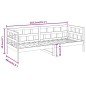 vidaXL Tagesbett Grau Massivholz Kiefer 80x200 cm vidaXL Tagesbett Grau Massivholz Kiefer 80x200 cm