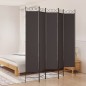 vidaXL 5-tlg. Paravent Braun 200x220 cm Stoff vidaXL 5-tlg. Paravent Braun 200x220 cm Stoff