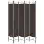 vidaXL 5-tlg. Paravent Braun 200x220 cm Stoff vidaXL 5-tlg. Paravent Braun 200x220 cm Stoff