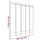 vidaXL 5-tlg. Paravent Braun 200x220 cm Stoff vidaXL 5-tlg. Paravent Braun 200x220 cm Stoff