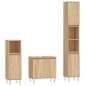 vidaXL 3-tlg. Badmöbel-Set Sonoma-Eiche Holzwerkstoff vidaXL 3-tlg. Badmöbel-Set Sonoma-Eiche Holzwerkstoff