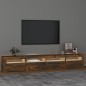 vidaXL TV-Schrank mit LED-Leuchten Räuchereiche 240x35x40 cm vidaXL TV-Schrank mit LED-Leuchten Räuchereiche 240x35x40 cm