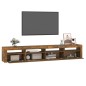 vidaXL TV-Schrank mit LED-Leuchten Räuchereiche 240x35x40 cm vidaXL TV-Schrank mit LED-Leuchten Räuchereiche 240x35x40 cm