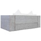 vidaXL 2-tlg. Sofagarnitur mit Auflagen Grau Natur Rattan vidaXL 2-tlg. Sofagarnitur mit Auflagen Grau Natur Rattan