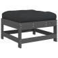 vidaXL 4-tlg. Garten-Lounge-Set mit Kissen Grau Massivholz vidaXL 4-tlg. Garten-Lounge-Set mit Kissen Grau Massivholz