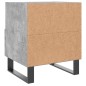 vidaXL Nachttisch Betongrau 40x35x47,5 cm Holzwerkstoff vidaXL Nachttisch Betongrau 40x35x47,5 cm Holzwerkstoff