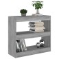 vidaXL Bücherregal/Raumteiler Grau Sonoma 80x30x72 cm vidaXL Bücherregal/Raumteiler Grau Sonoma 80x30x72 cm
