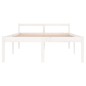 vidaXL Massivholzbett Weiß Kiefer 140x190 cm vidaXL Massivholzbett Weiß Kiefer 140x190 cm