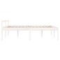 vidaXL Massivholzbett Weiß Kiefer 140x190 cm vidaXL Massivholzbett Weiß Kiefer 140x190 cm