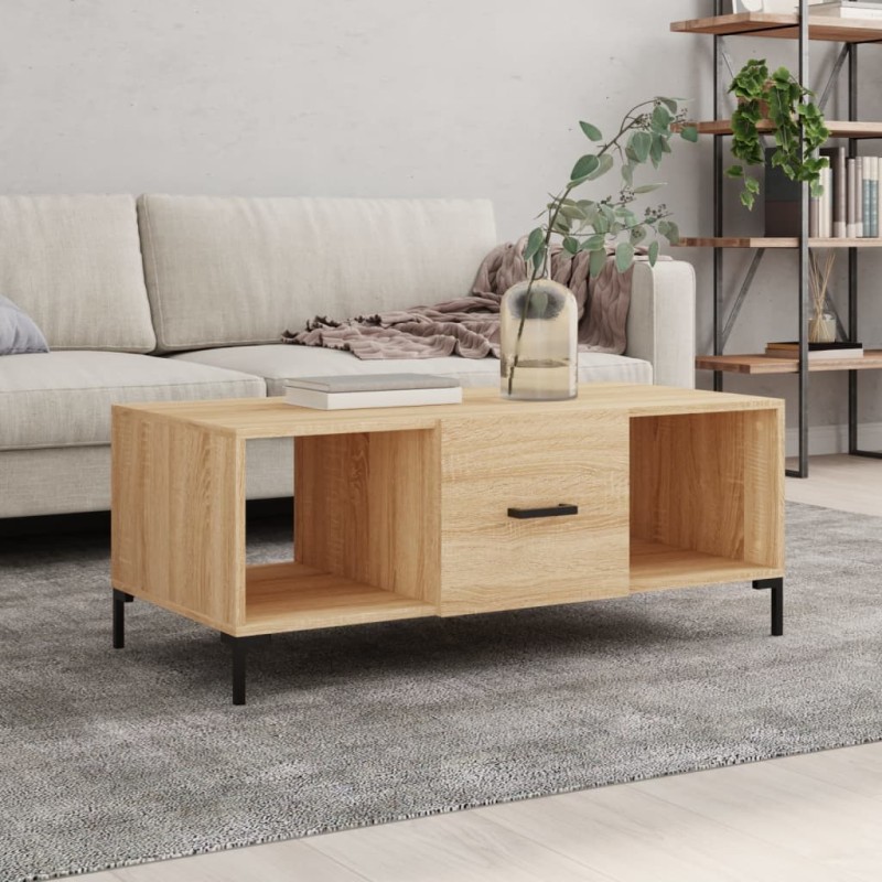 vidaXL Couchtisch Sonoma-Eiche 102x50x40 cm Holzwerkstoff vidaXL Couchtisch Sonoma-Eiche 102x50x40 cm Holzwerkstoff