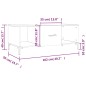 vidaXL Couchtisch Sonoma-Eiche 102x50x40 cm Holzwerkstoff vidaXL Couchtisch Sonoma-Eiche 102x50x40 cm Holzwerkstoff