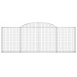 vidaXL Gabionen mit Hochbogen 12 Stk 300x30x100/120cm Verzinktes Eisen vidaXL Gabionen mit Hochbogen 12 Stk 300x30x100/120cm Verzinktes Eisen