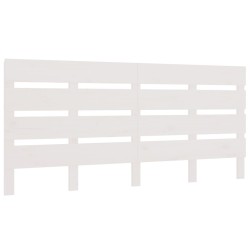 vidaXL Kopfteil Weiß 200x3x80 cm Massivholz Kiefer